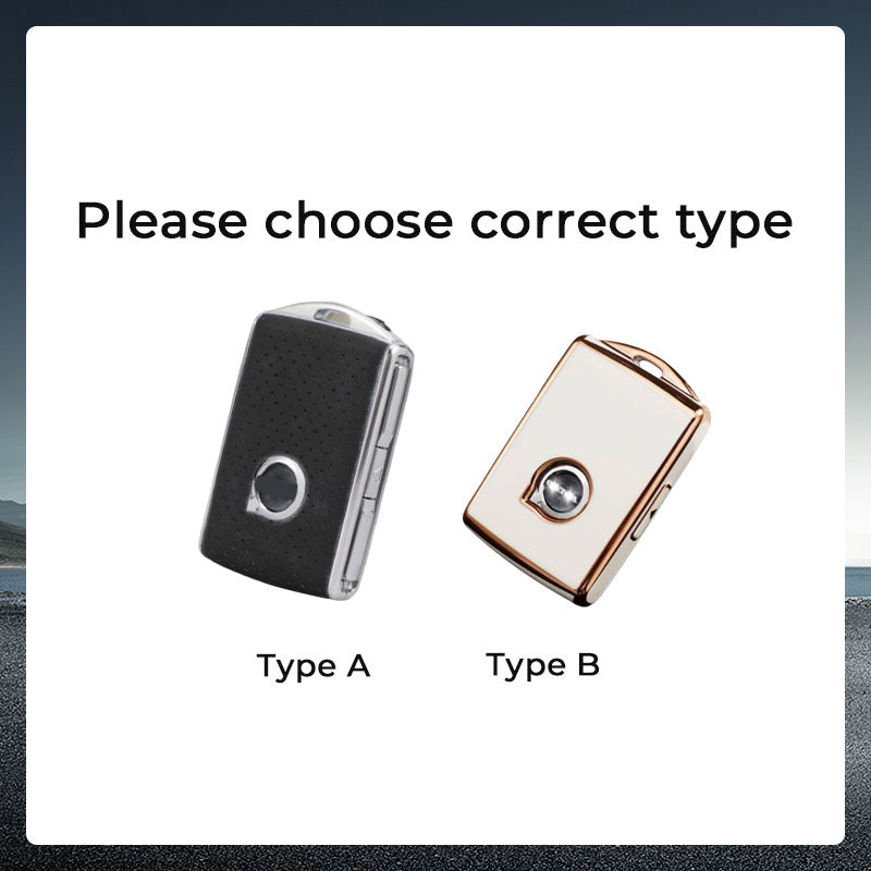 Volvo Car Key Case Rhinestones Keychain