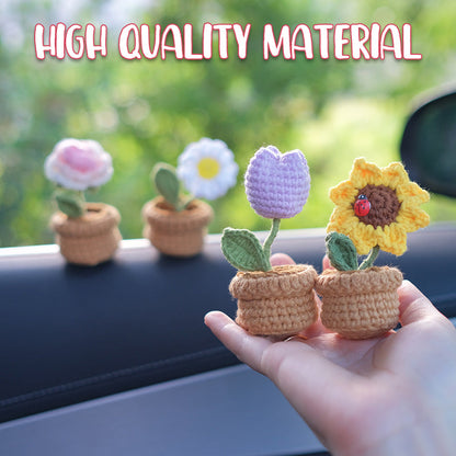 Handwoven Diy Mini Potted Decorations