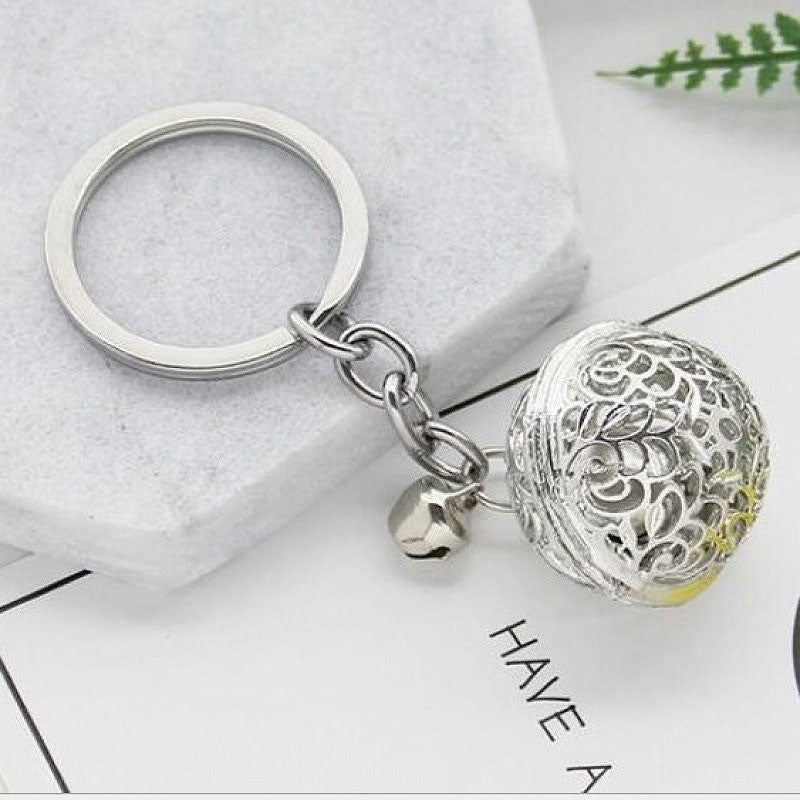 Metal Key Ring Hollow Bell Lovers Gift