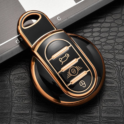 Mini Car Key Case Rhinestones Keychain