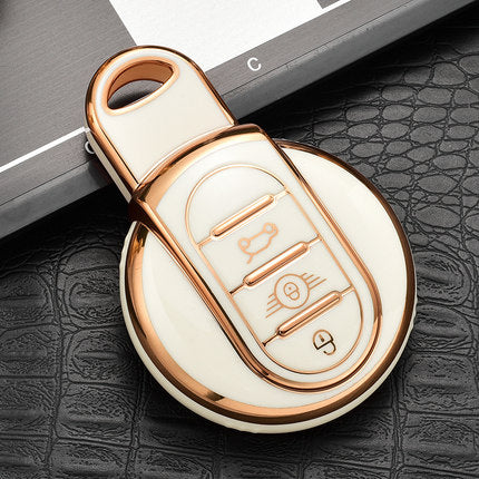 Mini Car Key Case Rhinestones Keychain