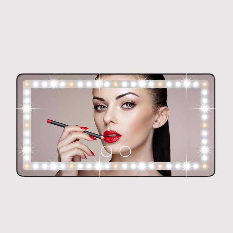 Car Visor Vanity Mirror (3 Light Modes）