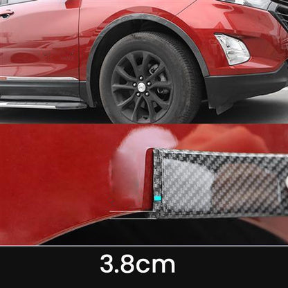 Car wheel eyebrow anti-collision strip