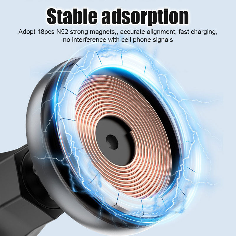Magsafe Car Mount Wireless Fast Charger (iphone 12-15)
