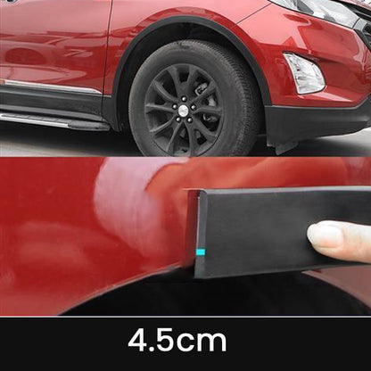 Car wheel eyebrow anti-collision strip