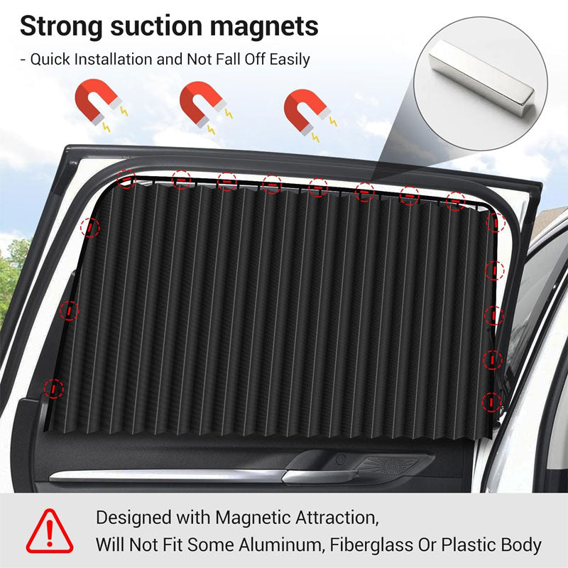Car magnetic sunshade