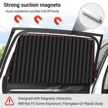 Car magnetic sunshade