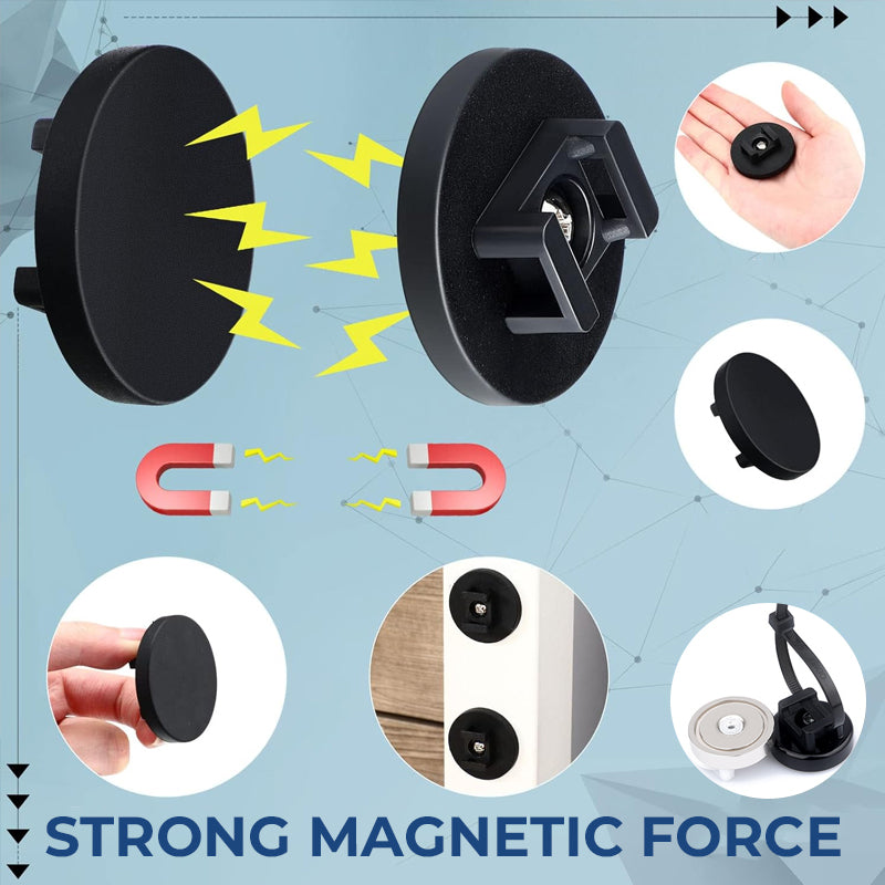Magnetic cable tie buckle