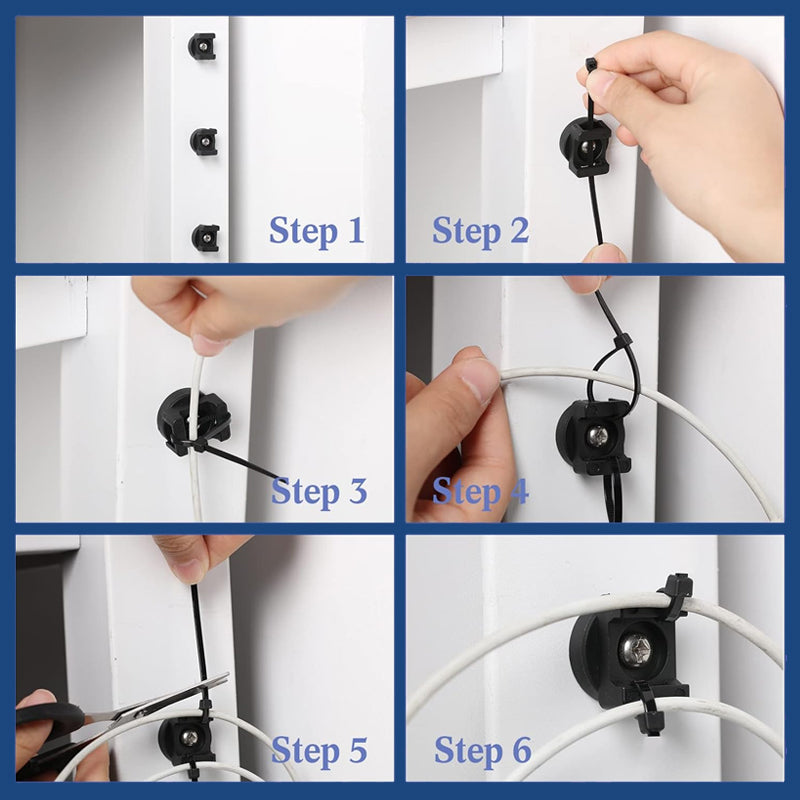 Magnetic cable tie buckle