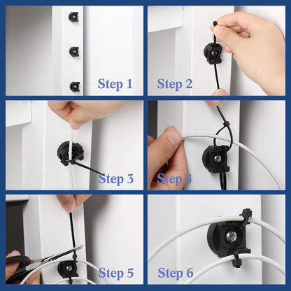 Magnetic cable tie buckle