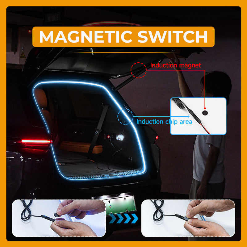 Car trunk automatic induction atmosphere light