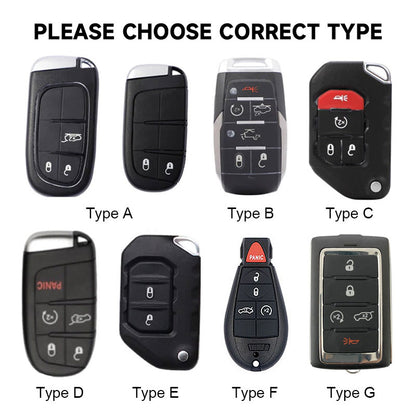 Jeep Dodge Chrysler Car Key Case Rhinestones Keychain