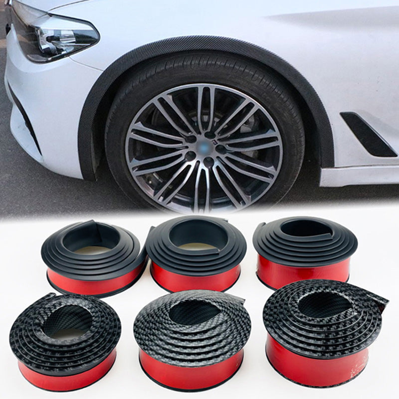 Car wheel eyebrow anti-collision strip