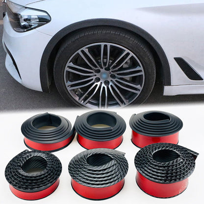 Car wheel eyebrow anti-collision strip