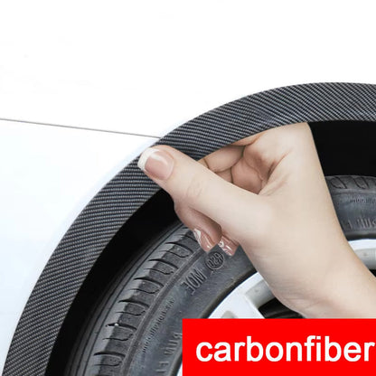 Car wheel eyebrow anti-collision strip