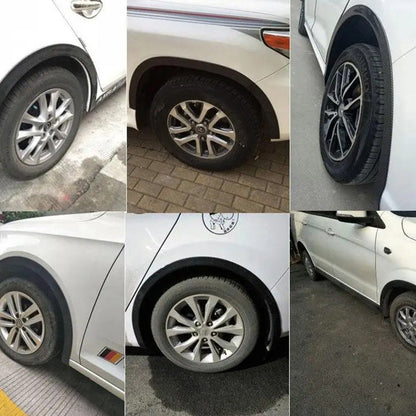 Car wheel eyebrow anti-collision strip