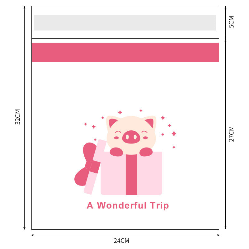 Cute Cartoon Hanging Disposable Storage Bag In The Car(50 PCS)