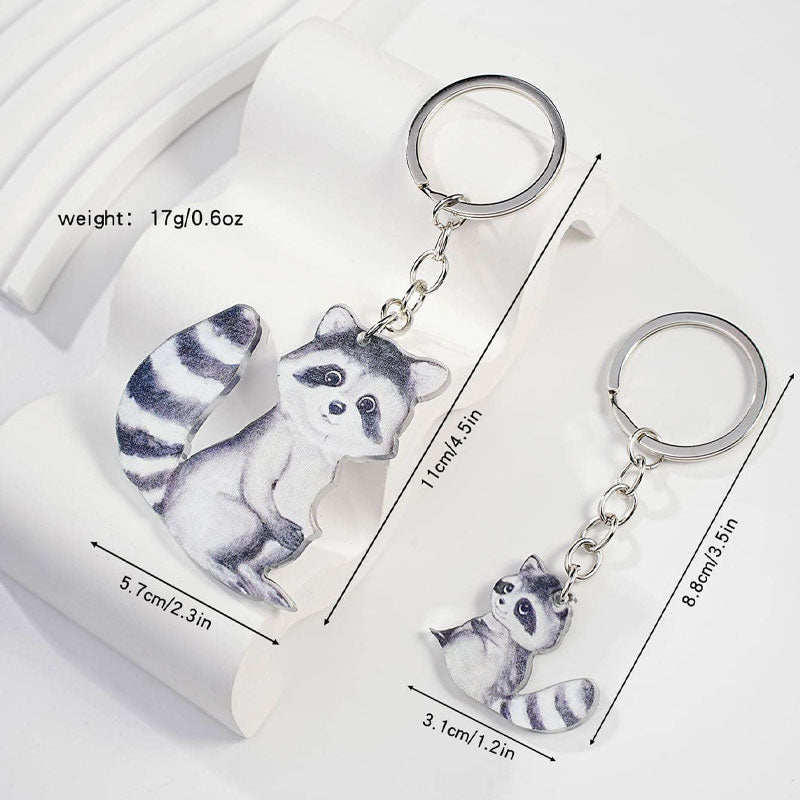 Couple Animal Key Ring Pendant