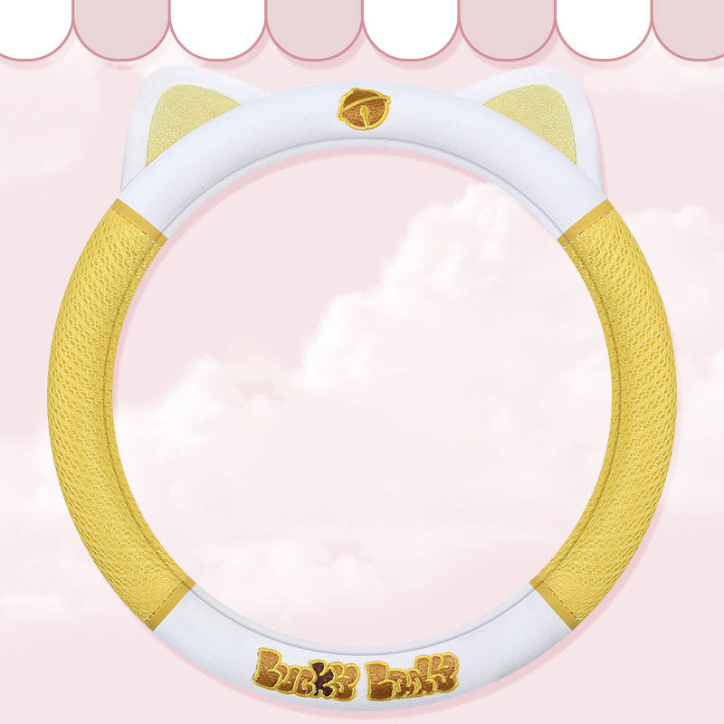 Cute Cartoon Sweet Cat Steering Wheel Cover