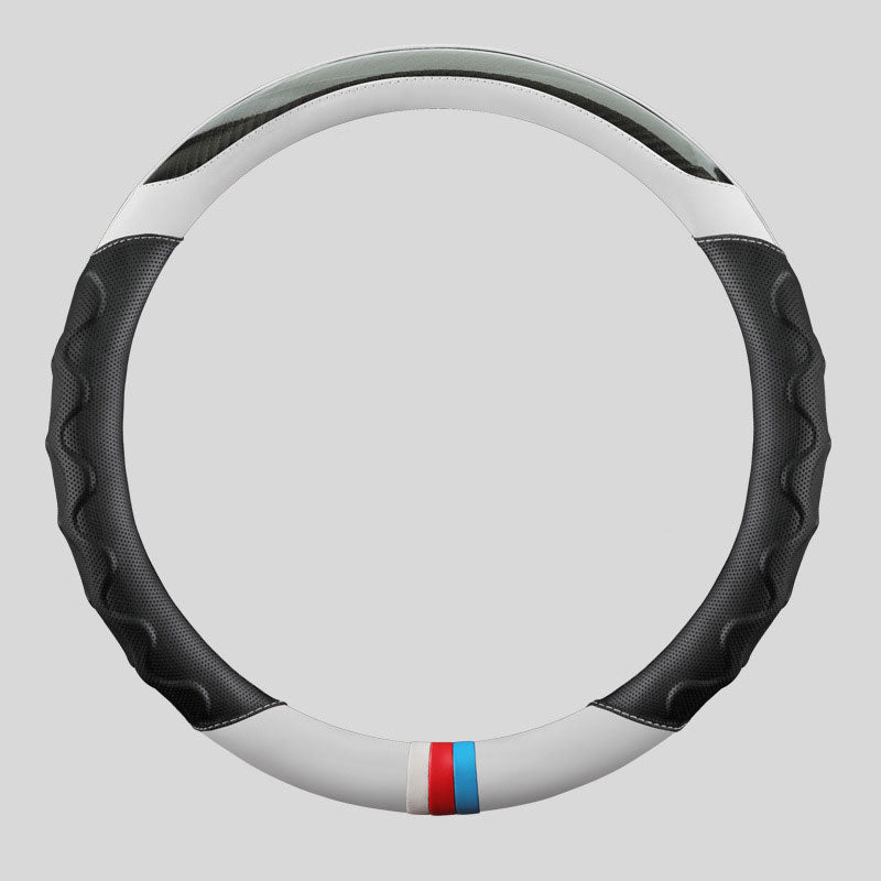 Carbon Fiber Color Block Steering Wheel Cover