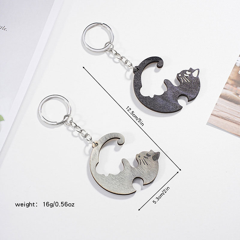 Couple Animal Key Ring Pendant