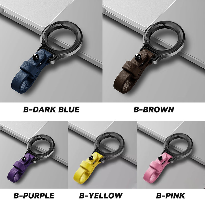 Simple Belt Loop Leather Key Ring