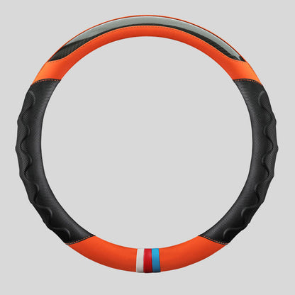 Carbon Fiber Color Block Steering Wheel Cover
