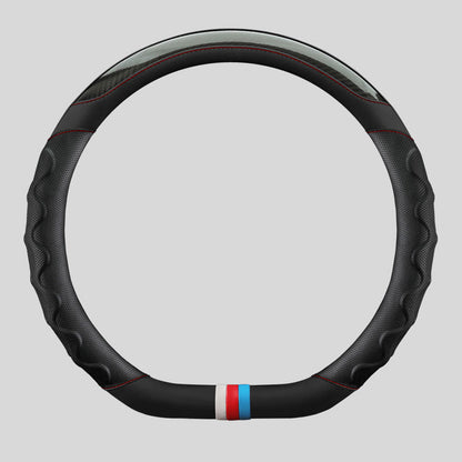 Carbon Fiber Color Block Steering Wheel Cover