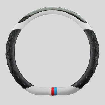 Carbon Fiber Color Block Steering Wheel Cover