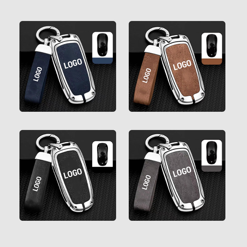 For Tesla Genuine Leather Key Cover