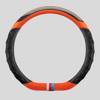 Carbon Fiber Color Block Steering Wheel Cover