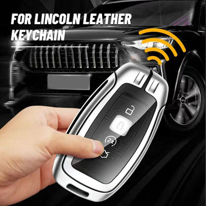 For Lincoln Genuine Leather Key Cover
