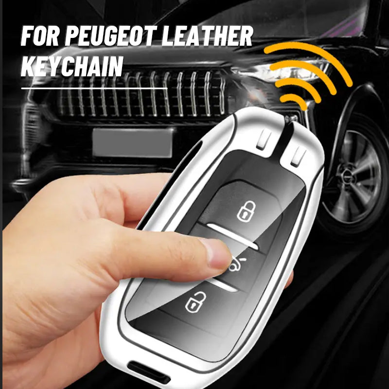 For Peugeot Genuine Leather Key Cover