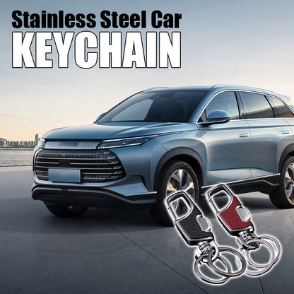 Stainless Steel Car Keychain