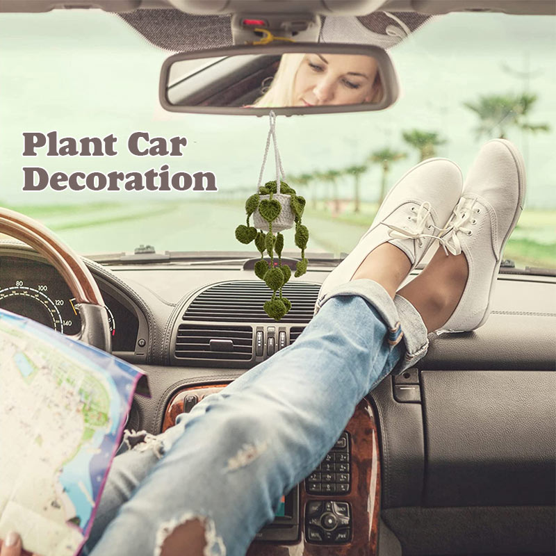 Hand-woven plant hanging ornaments