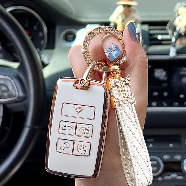 Range Rover Car Key Case Rhinestones Keychain