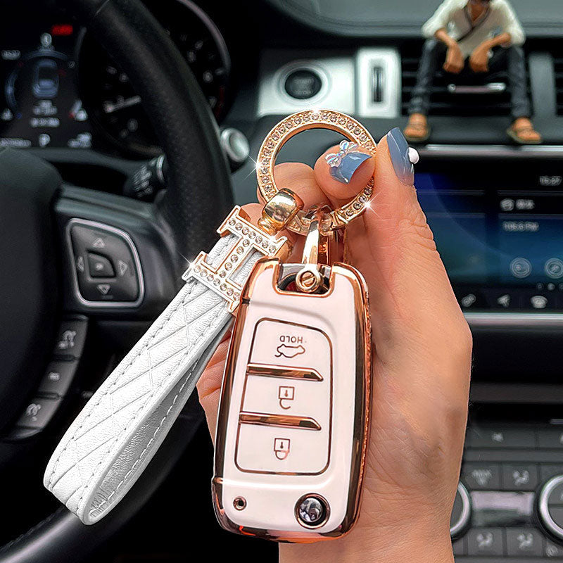 KIA Car Key Case Rhinestones Keychain