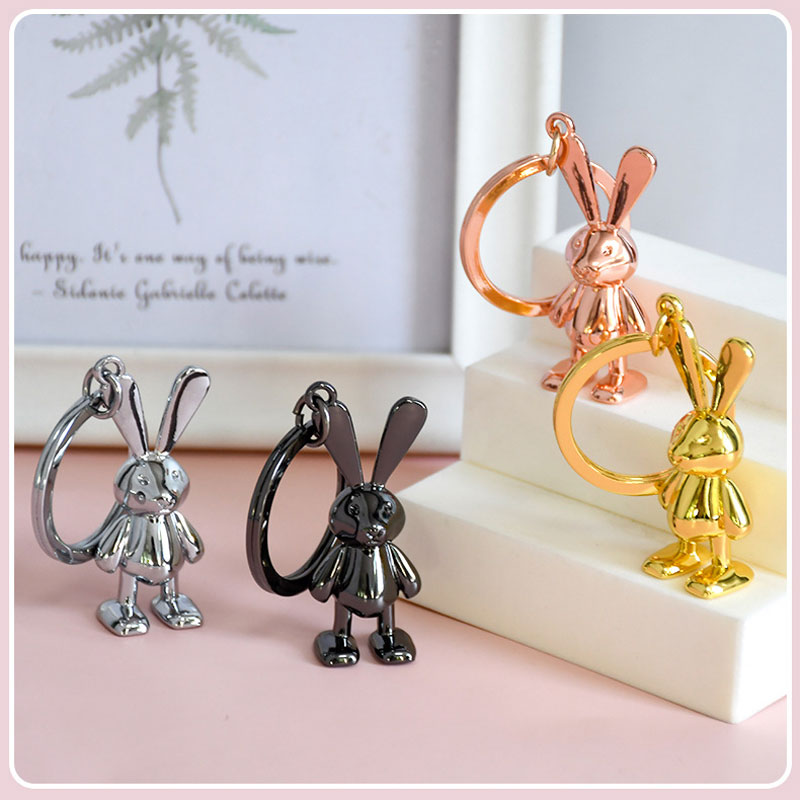 Exquisite Couple Rabbit Key Pendant