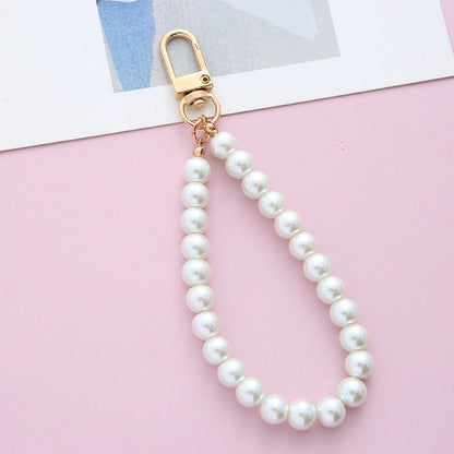 Pearl Chain Key Pendant