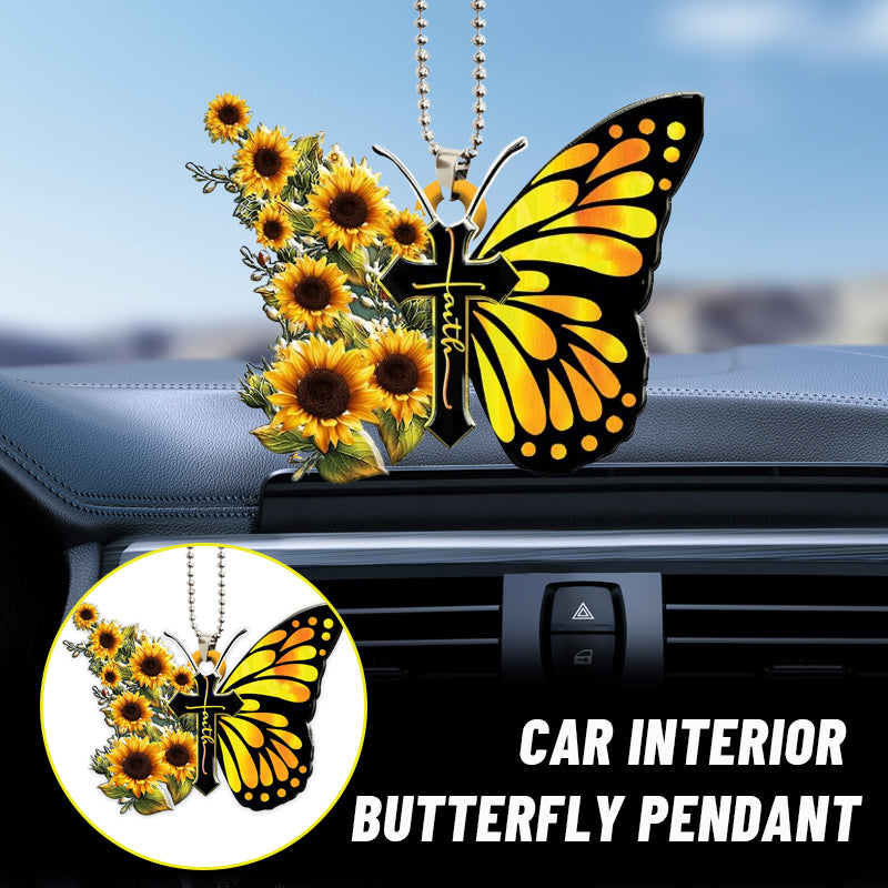 Car Interior Butterfly Pendant