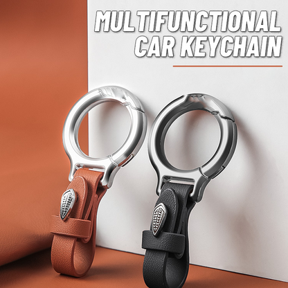 Simple Belt Loop Leather Key Ring