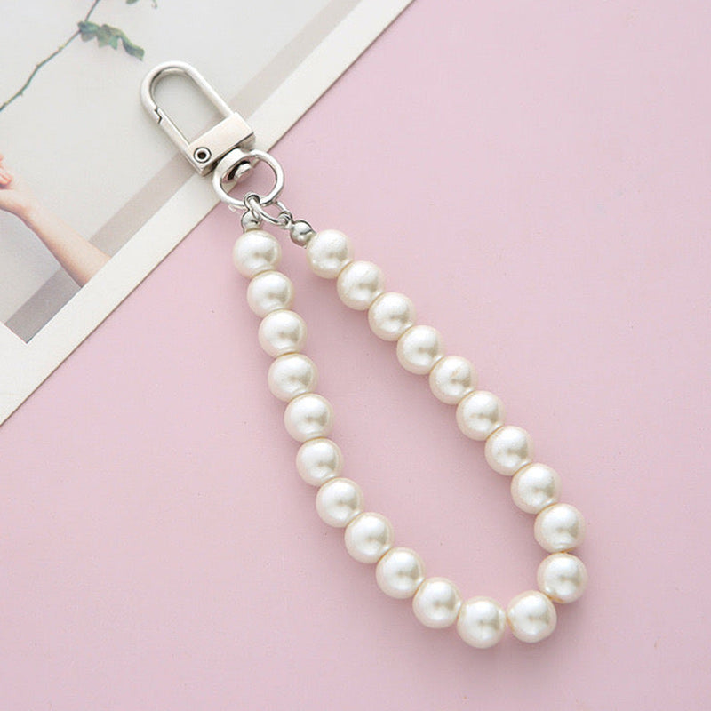 Pearl Chain Key Pendant