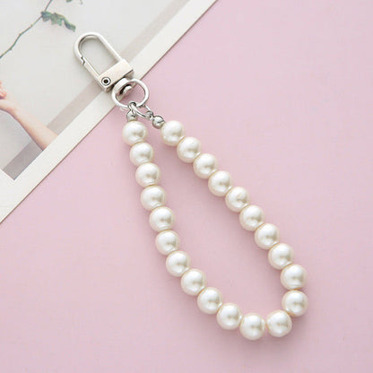 Pearl Chain Key Pendant