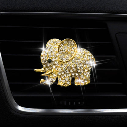 Diamond Elephant Car Air Vent Aroma Diffuser Clip