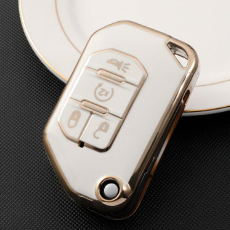 Jeep Dodge Chrysler Car Key Case Rhinestones Keychain
