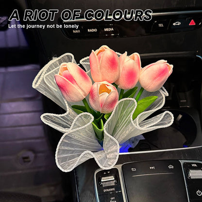 Tulip Bouquet Car Ornaments