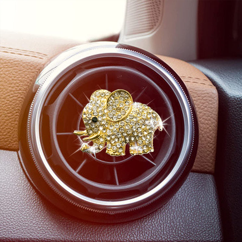 Diamond Elephant Car Air Vent Aroma Diffuser Clip