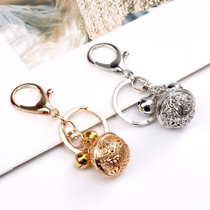 Metal Key Ring Hollow Bell Lovers Gift