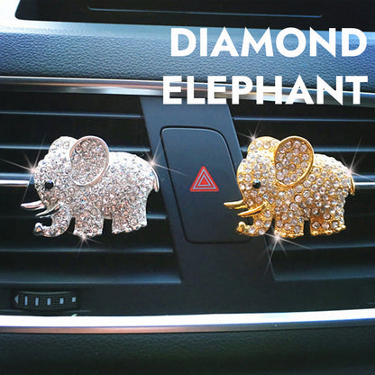 Diamond Elephant Car Air Vent Aroma Diffuser Clip