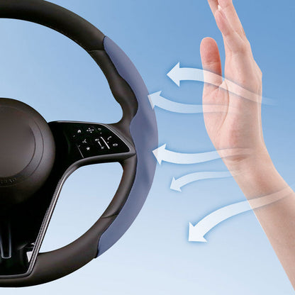 Liquid touch leather steering wheel cover